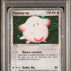 2004 #96 Chansey EX-Holo PSA 9 Spanish EX Ruby & Sapphire Pokemon