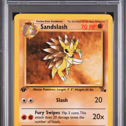 1999 #41 Sandslash 1st Edition PSA 9 Fossil Pokemon