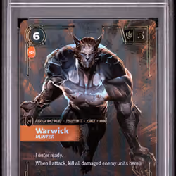 2025 #159a Warwick - Hunter PSA 10 Riftbound: League of Legends Ogn-Origins
