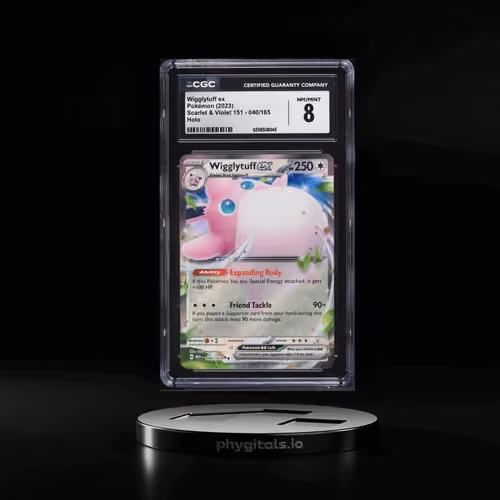 2023 Pokemon Scarlet & Violet 151 Holo Wigglytuff Ex #40 CGC 8 NM-MT