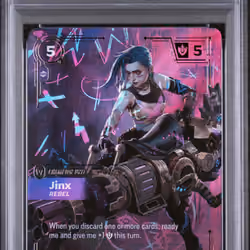 2025 #202b Jinx - Rebel PSA 10 Riftbound: League of Legends Ogn-Origins