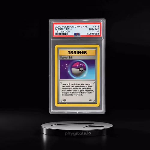 2000 Pokemon Gym Challenge 1st Edition Master Ball #116 PSA 10