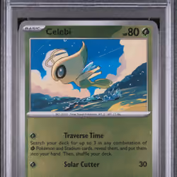 2025 #012 Celebi Reverse Holo PSA 9 Meg EN-Mega Evolution