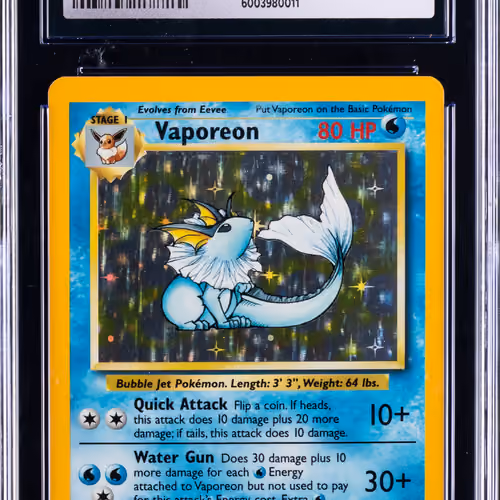 1999 #12 Vaporeon-Holo CGC 8 Jungle Pokemon