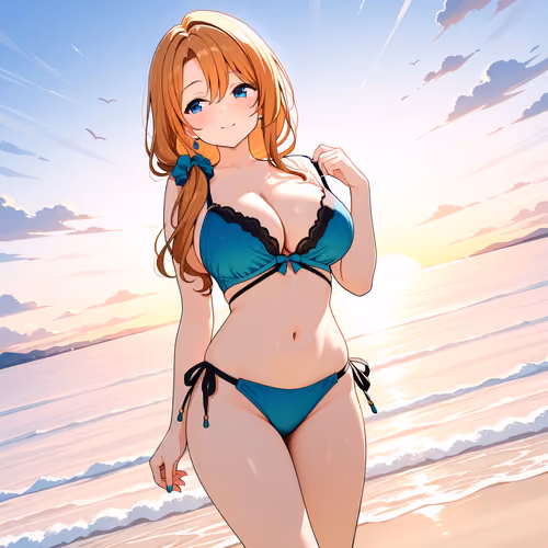 Evening beach