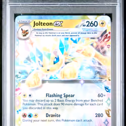 2025 #030 POKEMON PRE EN-PRISMATIC EVOLUTIONS JOLTEON ex PSA 10 Pokemon