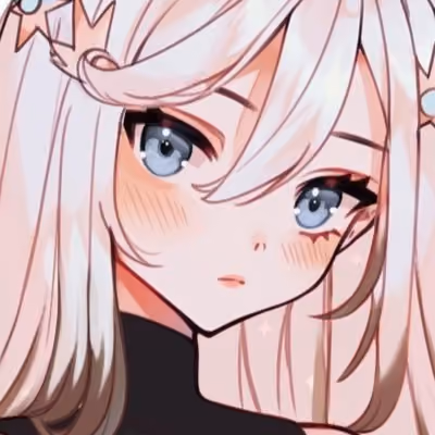 cute white hair girl