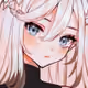 cute white hair girl