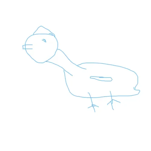 Chicken drawn by 3 yrs old