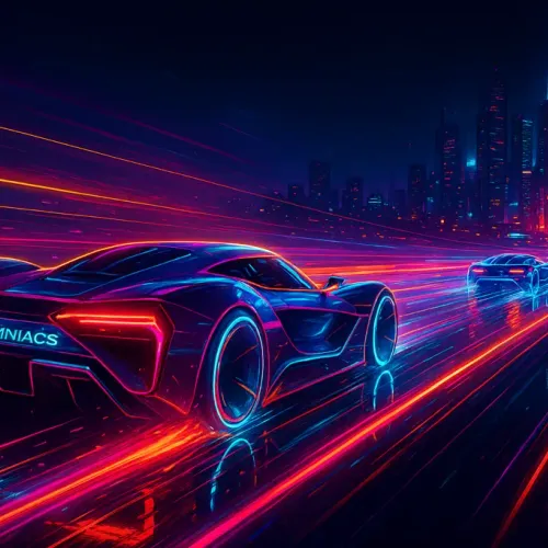 Futuristic neon