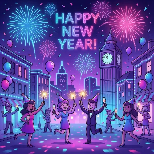 Happy 2026 on Somnia