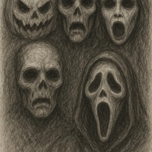 Haunted Faces Shadows of Halloween #1
