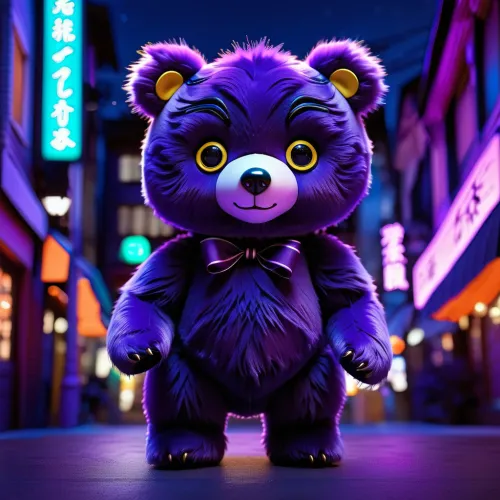 Purple bear