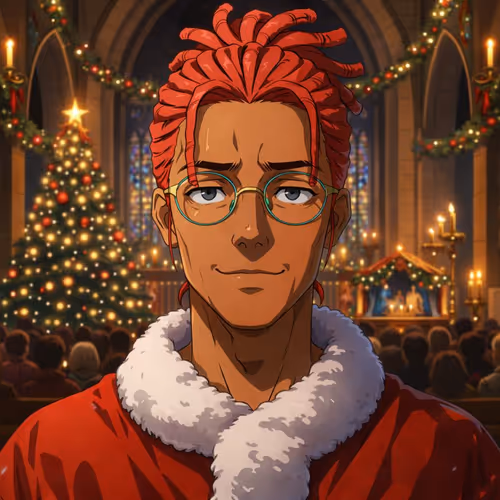 A Warm Smile at Christmas Mass