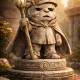Wizard Bear Statue