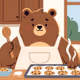 Making cookies