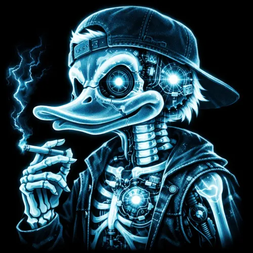 Cyberpunk Mechanical Duck