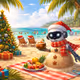 holiday season on the beach