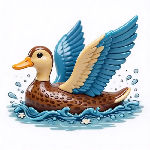 Winged Chocolate Duck