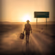 Left to town