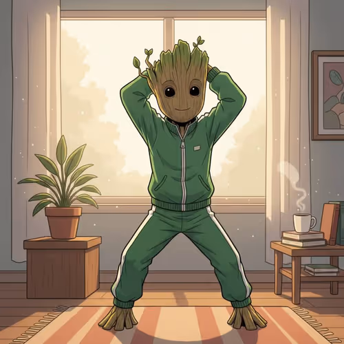 Morning Groot