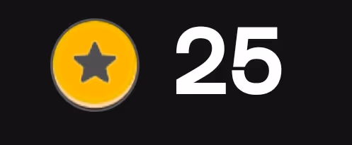 25 stars