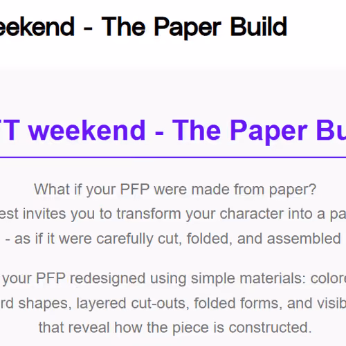 NFT weekend TPB