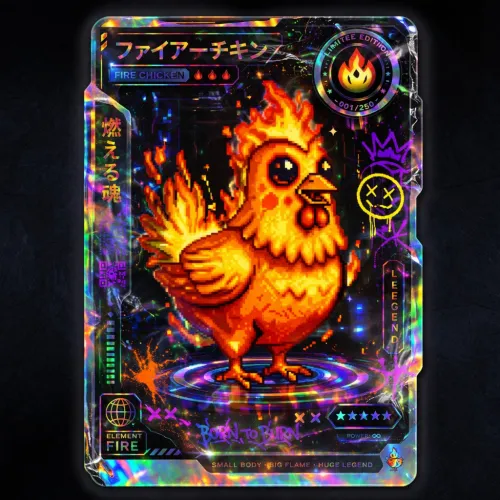 Neon Ember Hen