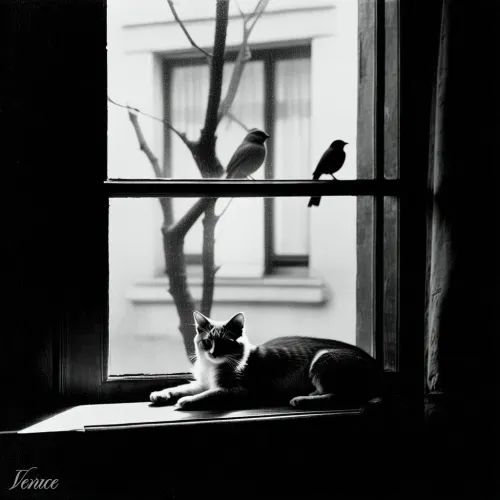 Cat and Bird