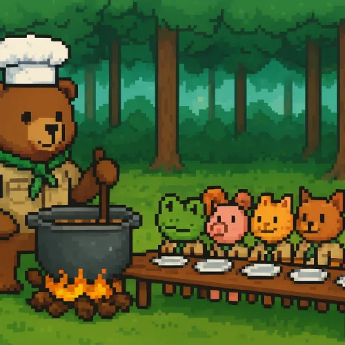 magical forest kitchen