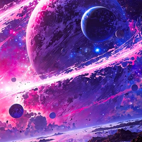 Planet On Galaxy