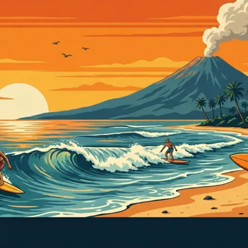 Bali surfing