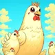 Ghibli style chicken 
