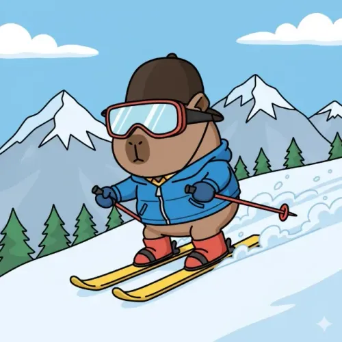 Skiing Capy
