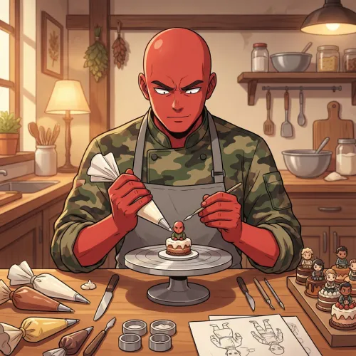 CRAZINO baking cake in process