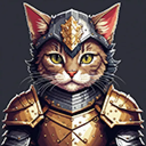 Pixel Cat Warrior