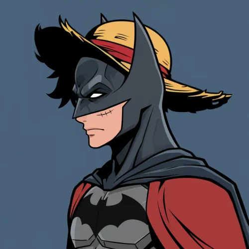 Luffy "Bat-Straw Hat"
