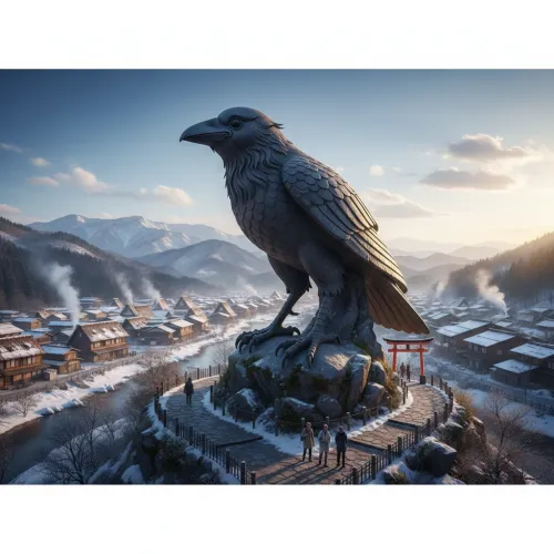 The Guardian Yatagarasu of the Snowy Village