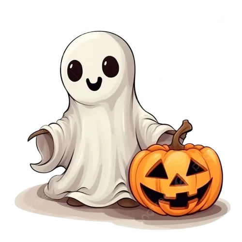 Ghost with halloween