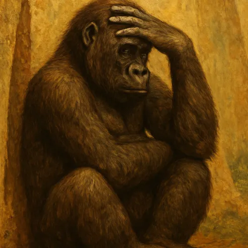 thinking monky