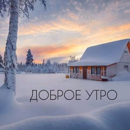 утро