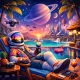 Somniac Vacation: Astronaut’s Eternal Sunset