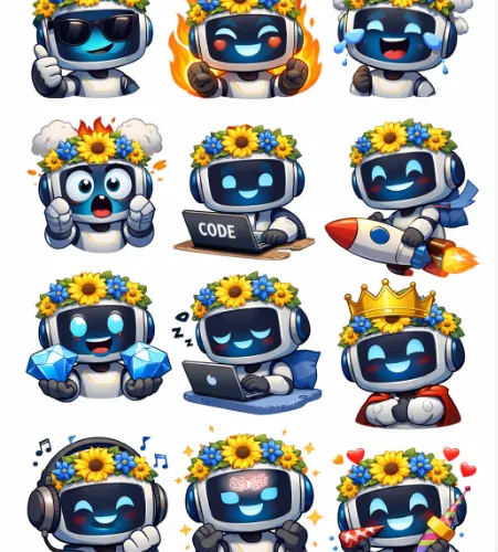 Sunflower AI Sticker Pack NFT