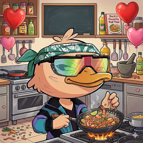 Quack Somniac in the kitchen