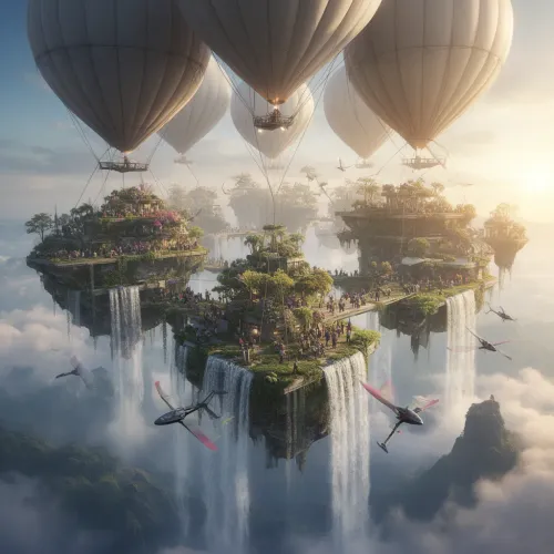In the sky