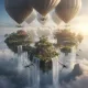 In the sky