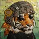 Lego building blocks featuring an adorable tiger.