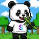 Panda with Bamboo