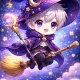 Golden Blue witch