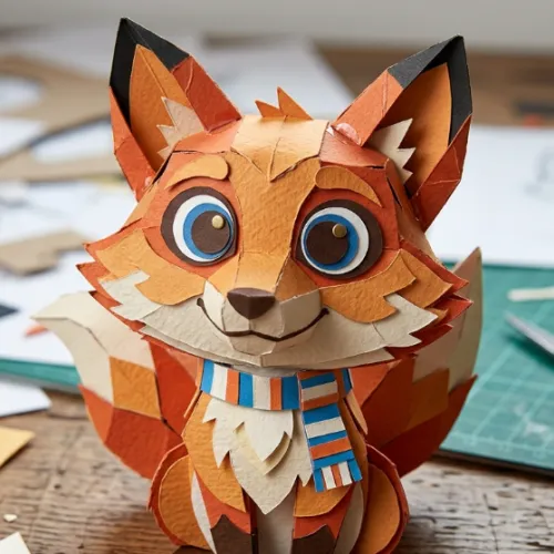 The Whimsical Paper Fox